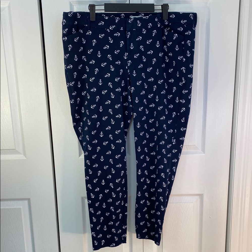 4 for $25 - Old Navy the Diva Slim Pixie Ankle Pants, Cotton, Navy, 18 Plus